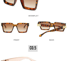 Load image into Gallery viewer, Stylish Square Sunglasses For Women &amp; Luxury Eyeglasses For Women And Men square Sun Glasses For Men Eyewear Women Oversized Square Frame Sunglasses Multiple Tinted Glitter Inspired Stylish Shades
