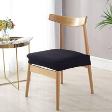 将图片加载到图库查看器，Stylish Waterproof Stretch Chair Seat Cover Elastic Seat Covers For Dining Room Chairs Home Simple Seat Covers For Chairs Soft Removable Dining Chair Slipcovers Stretch Solid Chair Covers Protectors for Dining Room Kitchen Chairs
