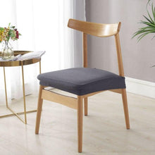 将图片加载到图库查看器，Stylish Waterproof Stretch Chair Seat Cover Elastic Seat Covers For Dining Room Chairs Home Simple Seat Covers For Chairs Soft Removable Dining Chair Slipcovers Stretch Solid Chair Covers Protectors for Dining Room Kitchen Chairs
