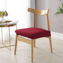 将图片加载到图库查看器，Stylish Waterproof Stretch Chair Seat Cover Elastic Seat Covers For Dining Room Chairs Home Simple Seat Covers For Chairs Soft Removable Dining Chair Slipcovers Stretch Solid Chair Covers Protectors for Dining Room Kitchen Chairs
