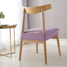 将图片加载到图库查看器，Stylish Waterproof Stretch Chair Seat Cover Elastic Seat Covers For Dining Room Chairs Home Simple Seat Covers For Chairs Soft Removable Dining Chair Slipcovers Stretch Solid Chair Covers Protectors for Dining Room Kitchen Chairs
