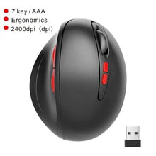 Load image into Gallery viewer, Stylish Wireless Gaming Mouse Vertical Ergonomic Rechargeable Gamer Mouse  Classic USB 7 Key Magic Mouse For PC Laptop Notebook Computer Desktop
