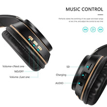 Load image into Gallery viewer, Stylish  Wireless Headphones 3D Stereo Bluetooth Foldable Gaming Headphones With Mic Foldable Lightweight Neckband Headphone For Mobile PC Laptop
