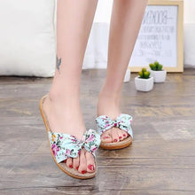 将图片加载到图库查看器，Stylish Women Flax Slippers Casual Summer Flower Elegant Fashion Slippers For Womens
