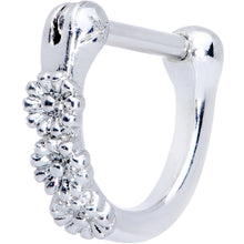 将图片加载到图库查看器，16G 1/4 Daisy Chain Flower Hinged Cartilage Clicker

