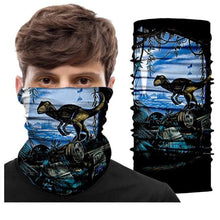将图片加载到图库查看器，Summer Animal Bandana Neck Gaiter Tube Scarf Buff Party Halloween Half Mask Face Shield Sport Headband Balaclava Seamless Magic Head Scarf Breathable Bandana Turban Outdoor Hiking Quick-Dry Sweat Absorbing Scarves Multifunction Beanie Hat
