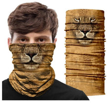 将图片加载到图库查看器，Summer Animal Bandana Neck Gaiter Tube Scarf Buff Party Halloween Half Mask Face Shield Sport Headband Balaclava Seamless Magic Head Scarf Breathable Bandana Turban Outdoor Hiking Quick-Dry Sweat Absorbing Scarves Multifunction Beanie Hat
