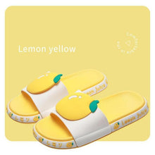 Load image into Gallery viewer, Summer Beach Slides Women Men Casual Slippers Fruits Thick Soled Sandals Girls Bathroom Shoes Girls Water Shoes Cute Lightweight Fruit Slippers Beach Pool Indoor Outdoor Flip Flops
