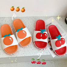 Load image into Gallery viewer, Summer Beach Slides Women Men Casual Slippers Fruits Thick Soled Sandals Girls Bathroom Shoes Girls Water Shoes Cute Lightweight Fruit Slippers Beach Pool Indoor Outdoor Flip Flops
