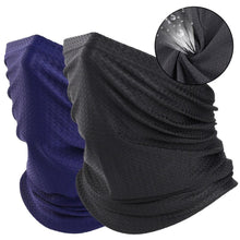 Load image into Gallery viewer, Summer Breathable Bandana Cycling Half Face Mask Ski Bicycle Hunting Fishing Running Bike Hiking Stretch Cool Scarf Outdoor Sport Camping Hiking Scarf Printing Bandana Windproof Sunscreen Neck Tube Gaiter Headband Shemagh Washable Cloth Women Men
