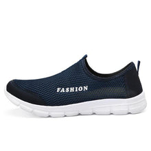 将图片加载到图库查看器，Summer Breathable Comfortable Mesh Running Mens Shoes Trainers Walking Outdoor Sport Men Sneakers Running Shoes Ultra Lightweight Breathable Walking Shoes Non Slip Athletic Fashion Sneakers
