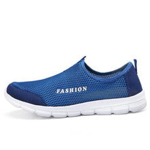 将图片加载到图库查看器，Summer Breathable Comfortable Mesh Running Mens Shoes Trainers Walking Outdoor Sport Men Sneakers Running Shoes Ultra Lightweight Breathable Walking Shoes Non Slip Athletic Fashion Sneakers
