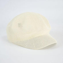 Load image into Gallery viewer, Summer Fashion Cap Straw Women Cap Adjustable Beret Mesh Breathable Berets Women Autumn Winter Hat Retro Pure Color Beanie Outdoor Beige Hat 56-58cm
