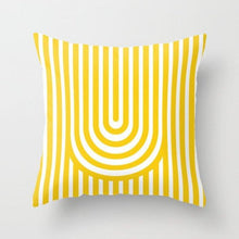 Load image into Gallery viewer, Summer Fashion Fresh Yellow Cute Pillows Case Geometry Yellow Pillow Case Cushion Cover Polyester Pillowcase Floral Cushion Case Modern Decorative Pillows For Bed Sofa Couch 45x45CM
