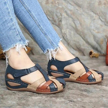 将图片加载到图库查看器，Summer Flat Sandal For Women Multicolor Handmade Retro Flowers Flip-Flops Women Slippers Cute Flat Summer Flats Sandals Women Strappy Flat Open Toe Sandals
