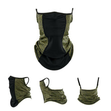 将图片加载到图库查看器，Summer Half Face Mask Cycling Bandana Scarf Neck Gaiter Warmer Bicycle Running Ski Hunting Hiking Hanging Ear Scarves Men Women Motorcycle Protect Cycling Face Mask Anti-UV Neck Hood Half Face Breathable Dustproof Headband Triangle Sport Scarf
