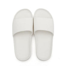 将图片加载到图库查看器，Summer Home Mens Slippers Simple Black White Shoes Non-Slip Bathroom Slides Flip Flops Indoor Women Slippers Soft Slides Slippers For Men Cloud Cushioned Slides Thick Non-Slip Pool Gym House Slipper
