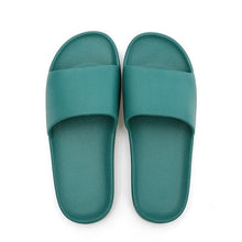 将图片加载到图库查看器，Summer Home Mens Slippers Simple Black White Shoes Non-Slip Bathroom Slides Flip Flops Indoor Women Slippers Soft Slides Slippers For Men Cloud Cushioned Slides Thick Non-Slip Pool Gym House Slipper
