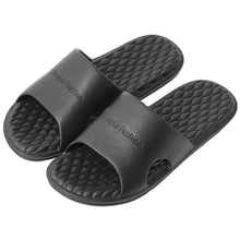 将图片加载到图库查看器，Summer Home Mens Slippers Simple Black White Shoes Non-Slip Bathroom Slides Flip Flops Indoor Women Slippers Soft Slides Slippers For Men Cloud Cushioned Slides Thick Non-Slip Pool Gym House Slipper
