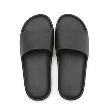 将图片加载到图库查看器，Summer Home Mens Slippers Simple Black White Shoes Non-Slip Bathroom Slides Flip Flops Indoor Women Slippers Soft Slides Slippers For Men Cloud Cushioned Slides Thick Non-Slip Pool Gym House Slipper
