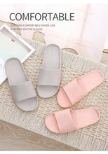 将图片加载到图库查看器，Summer Home Mens Slippers Simple Black White Shoes Non-Slip Bathroom Slides Flip Flops Indoor Women Slippers Soft Slides Slippers For Men Cloud Cushioned Slides Thick Non-Slip Pool Gym House Slipper
