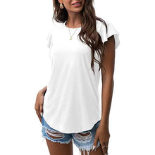 将图片加载到图库查看器，Summer Knit Ruffle Short Sleeve Top
