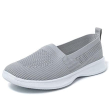将图片加载到图库查看器，Summer Knitting Sock Women's Sneakers Slip On Shoes Lightweight Flat Women's Sports Breathable Mesh Platform Fashion Casual Slip On Easy Walking Espadrilles
