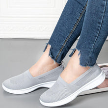 将图片加载到图库查看器，Summer Knitting Sock Women's Sneakers Slip On Shoes Lightweight Flat Women's Sports Breathable Mesh Platform Fashion Casual Slip On Easy Walking Espadrilles
