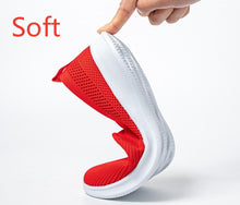 将图片加载到图库查看器，Summer Knitting Sock Women's Sneakers Slip On Shoes Lightweight Flat Women's Sports Breathable Mesh Platform Fashion Casual Slip On Easy Walking Espadrilles
