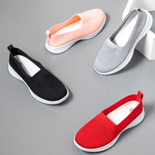 将图片加载到图库查看器，Summer Knitting Sock Women's Sneakers Slip On Shoes Lightweight Flat Women's Sports Breathable Mesh Platform Fashion Casual Slip On Easy Walking Espadrilles
