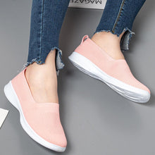 将图片加载到图库查看器，Summer Knitting Sock Women's Sneakers Slip On Shoes Lightweight Flat Women's Sports Breathable Mesh Platform Fashion Casual Slip On Easy Walking Espadrilles

