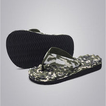 将图片加载到图库查看器，Summer Men Flip Flops Camouflage Slippers Water Sandals Anti-slip Casual Shoes Soft Bottom Beach Massage Slippers With Sport Side Line For Outdoor Summer
