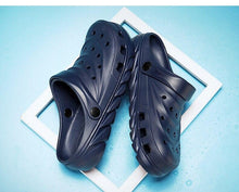 Load image into Gallery viewer, Summer Men Sandals Hole Shoes Rubber Clogs Unisex Garden Shoes Black Beach Flat Men Sandals Sports Casual Slippers Indoor Slip On Beach Classic Water Shoes
