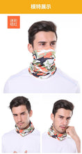 Load image into Gallery viewer, Summer Men Women Camouflage Bandana Half Face Mask Neck Gaiter Cover Face Scarf  Cycling Hunting Fishing Balaclava Scarf Unisex Men Women Bandanas Polyester Breathable Windproof Anti UV Neck Cover Camping Hiking Climbing Face Mask
