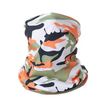 Load image into Gallery viewer, Summer Men Women Camouflage Bandana Half Face Mask Neck Gaiter Cover Face Scarf  Cycling Hunting Fishing Balaclava Scarf Unisex Men Women Bandanas Polyester Breathable Windproof Anti UV Neck Cover Camping Hiking Climbing Face Mask
