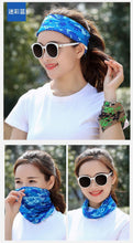 Load image into Gallery viewer, Summer Men Women Camouflage Bandana Half Face Mask Neck Gaiter Cover Face Scarf  Cycling Hunting Fishing Balaclava Scarf Unisex Men Women Bandanas Polyester Breathable Windproof Anti UV Neck Cover Camping Hiking Climbing Face Mask
