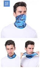 Load image into Gallery viewer, Summer Men Women Camouflage Bandana Half Face Mask Neck Gaiter Cover Face Scarf  Cycling Hunting Fishing Balaclava Scarf Unisex Men Women Bandanas Polyester Breathable Windproof Anti UV Neck Cover Camping Hiking Climbing Face Mask
