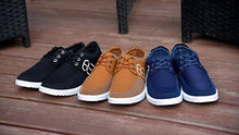 将图片加载到图库查看器，Summer Mens Casual Elegant Business Shoes Breathable Canvas Shoes Fashion Casual Shoes Fashion Sneakers Breathable Comfort Walking Shoes Modern Design
