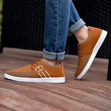 将图片加载到图库查看器，Summer Mens Casual Elegant Business Shoes Breathable Canvas Shoes Fashion Casual Shoes Fashion Sneakers Breathable Comfort Walking Shoes Modern Design
