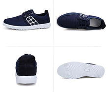 将图片加载到图库查看器，Summer Mens Casual Elegant Business Shoes Breathable Canvas Shoes Fashion Casual Shoes Fashion Sneakers Breathable Comfort Walking Shoes Modern Design
