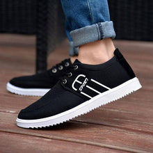 将图片加载到图库查看器，Summer Mens Casual Elegant Business Shoes Breathable Canvas Shoes Fashion Casual Shoes Fashion Sneakers Breathable Comfort Walking Shoes Modern Design
