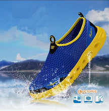 Load image into Gallery viewer, Summer Mens Couple Casual Shoes Fashion Lightweight Breathable Walking Sneakers Slip-on Mesh Flats Water Beach Shoes Quick Dry Barefoot For Swim Diving Surf
