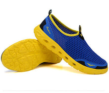 Load image into Gallery viewer, Summer Mens Couple Casual Shoes Fashion Lightweight Breathable Walking Sneakers Slip-on Mesh Flats Water Beach Shoes Quick Dry Barefoot For Swim Diving Surf
