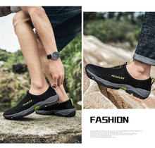 将图片加载到图库查看器，Summer Mesh Beach Men Shoes  Lightweight Breathable Walking Footwear New Slip-On Comfortable Outdoor Walking Footwear Non-Slip Running Climbing Shoes Sneakers Lightweight Breathable Walking Shoes
