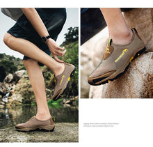 将图片加载到图库查看器，Summer Mesh Beach Men Shoes  Lightweight Breathable Walking Footwear New Slip-On Comfortable Outdoor Walking Footwear Non-Slip Running Climbing Shoes Sneakers Lightweight Breathable Walking Shoes
