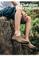 将图片加载到图库查看器，Summer Mesh Beach Men Shoes  Lightweight Breathable Walking Footwear New Slip-On Comfortable Outdoor Walking Footwear Non-Slip Running Climbing Shoes Sneakers Lightweight Breathable Walking Shoes
