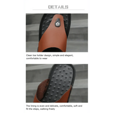 Load image into Gallery viewer, Summer Modern Design Men Flip-Flops For Beach Slippers Classic Brown Sandals Comfortable Casual Beach Outdoor Slippers For Men
