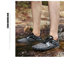 将图片加载到图库查看器，Summer Outdoor Mens Sports Water Shoes Non-Slip Beach Shoes Barefoot Upstream Shoes Quick-Dry Aqua Sock Barefoot For Beach Swim River Pool Lake Hiking Kayaking Surfing
