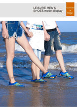 将图片加载到图库查看器，Summer Outdoor Mens Sports Water Shoes Non-Slip Beach Shoes Barefoot Upstream Shoes Quick-Dry Aqua Sock Barefoot For Beach Swim River Pool Lake Hiking Kayaking Surfing
