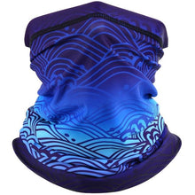 将图片加载到图库查看器，Summer Printed Bandana Hiking Neck Gaiter Hunting Half Face Cover Cycling Running Tube Scarf Fishing Sports Cool Mask Men Women Outdoor Sports Face Mask Dustproof Winter Hiking Scarves Half Mask Balaclava Ski Mask with Ear Loop
